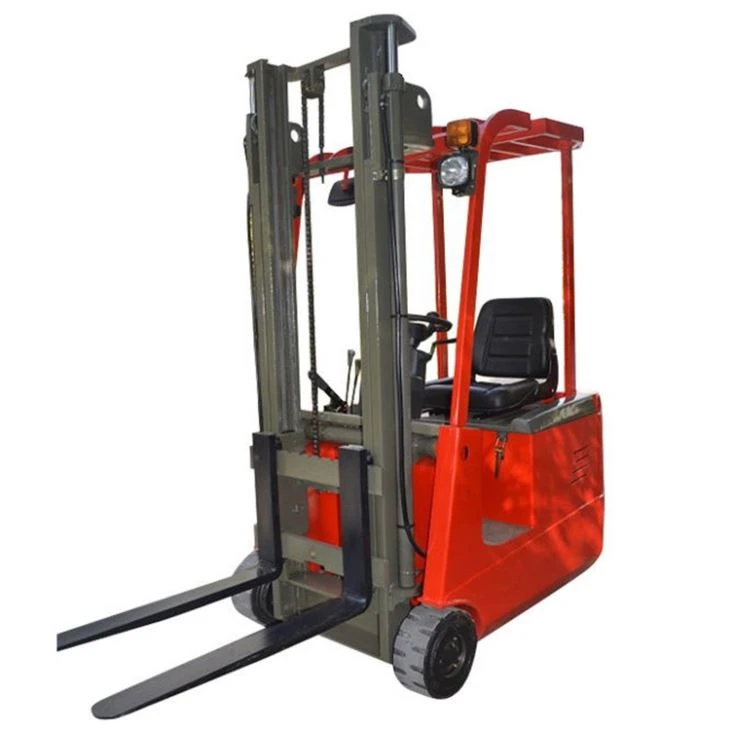 Three Wheel Electric Forklift With Triple Mast